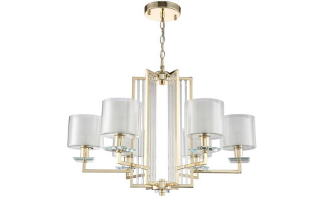 ✔️Люстра Crystal Lux NICOLAS SP-PL6 GOLD/WHITE купить за 229 400 тенге в Казахстане г. Астане, Алмате, Караганде