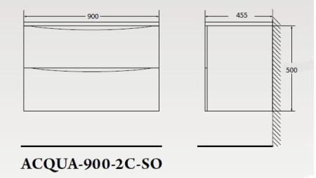 ✔️Тумба с раковиной подвесная BelBagno ACQUA ACQUA-1000-2C-SO-CVG купить за 257 600 тенге в Казахстане г. Астане, Алмате, Караганде