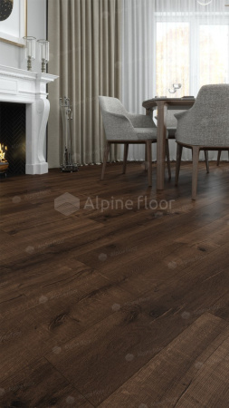 ✔️Виниловый пол Alpine Floor REAL WOOD ЕСО 2-2 Дуб Мокка купить за 17 500 тенге в Казахстане г. Астане, Алмате, Караганде