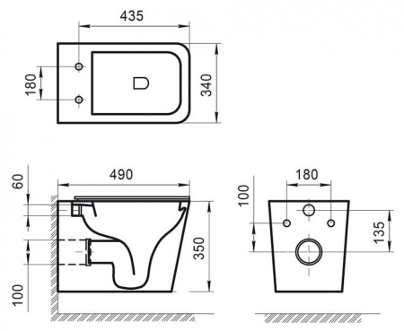 ✔️Подвесной унитаз BelBagno Ardente-R BB520CHR купить за 109 500 тенге в Казахстане г. Астане, Алмате, Караганде