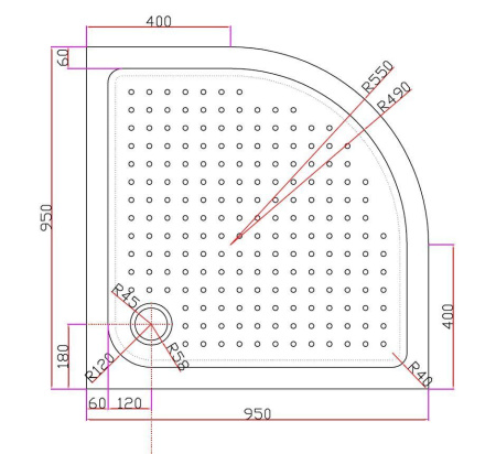 ✔️Поддон акриловый Cezares TRAY-A-R-95-550-15-W купить за 165 200 тенге в Казахстане г. Астане, Алмате, Караганде