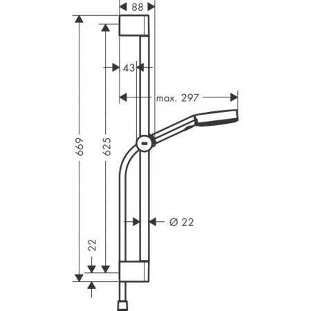 ✔️Душевой гарнитур Hansgrohe Pulsify Select 105 3jet Relaxation 24160000 купить за 57 600 тенге в Казахстане г. Астане, Алмате, Караганде