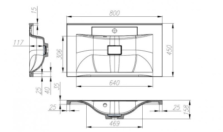 ✔️Раковина BelBagno MARINO BB800/450-LV-MR-PR купить за 90 400 тенге в Казахстане г. Астане, Алмате, Караганде