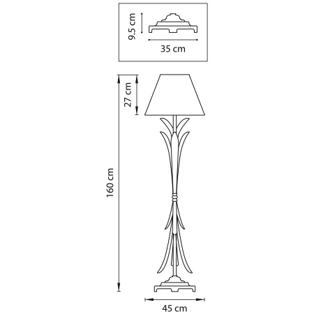 ✔️Торшер Lightstar Antique 783711 купить за  в Казахстане г. Астане, Алмате, Караганде