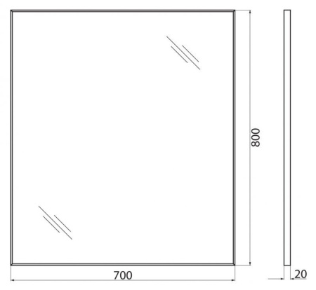 ✔️Зеркало  BelBagno  SPC-AL-700-800 купить за 46 600 тенге в Казахстане г. Астане, Алмате, Караганде