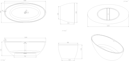 ✔️Ванна NS Bath NSB-16804 купить за 2 840 500 тенге в Казахстане г. Астане, Алмате, Караганде