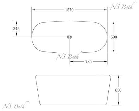 ✔️Ванна NS Bath NSB-15690 купить за 2 476 300 тенге в Казахстане г. Астане, Алмате, Караганде