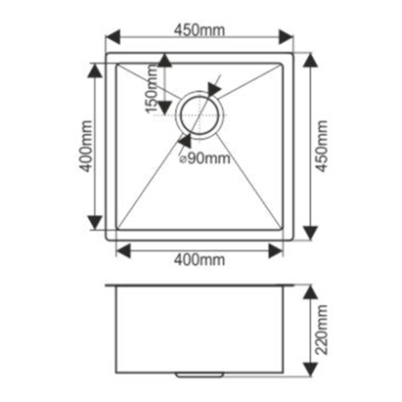 ✔️Кухонная мойка MELANA D4545HG, золото купить за  в Казахстане г. Астане, Алмате, Караганде