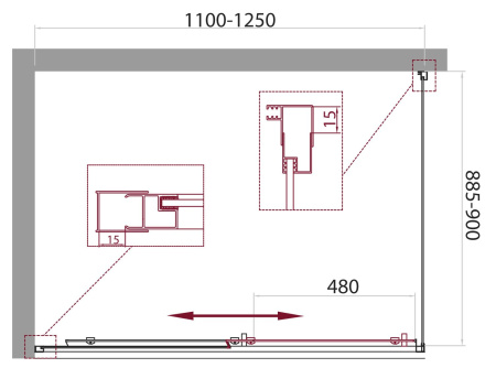 ✔️Душевой уголок BelBagno Unique UNIQUE-AH-1-110/125-90-P-Cr купить за 259 300 тенге в Казахстане г. Астане, Алмате, Караганде