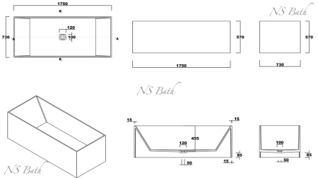 ✔️Ванна NS Bath NSB-17702 купить за 2 767 600 тенге в Казахстане г. Астане, Алмате, Караганде