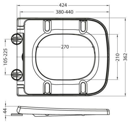 ✔️Сиденье BelBagno Alpina BB309SC купить за 24 200 тенге в Казахстане г. Астане, Алмате, Караганде