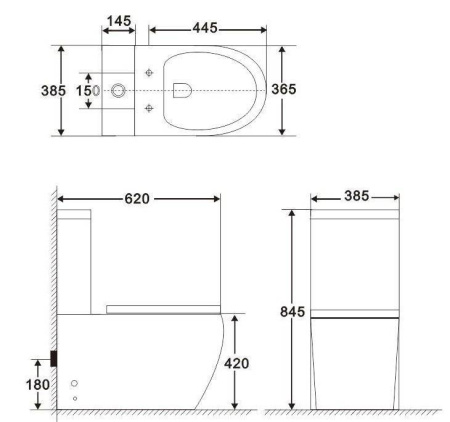 ✔️Унитаз-компакт безободковый Belbagno AMANDA BB051CPR купить за 122 600 тенге в Казахстане г. Астане, Алмате, Караганде