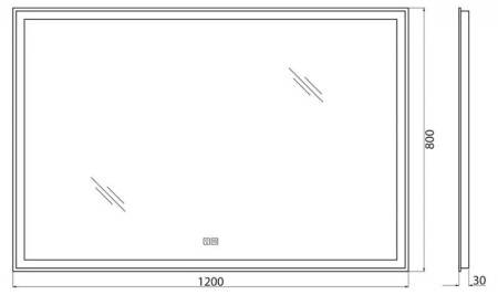 ✔️Зеркало  BelBagno  SPC-GRT-1200-800-LED-TCH-WARM купить за 137 600 тенге в Казахстане г. Астане, Алмате, Караганде