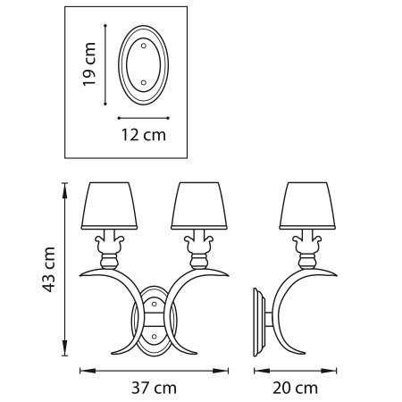 ✔️Бра Lightstar Antique 783621 купить за  в Казахстане г. Астане, Алмате, Караганде