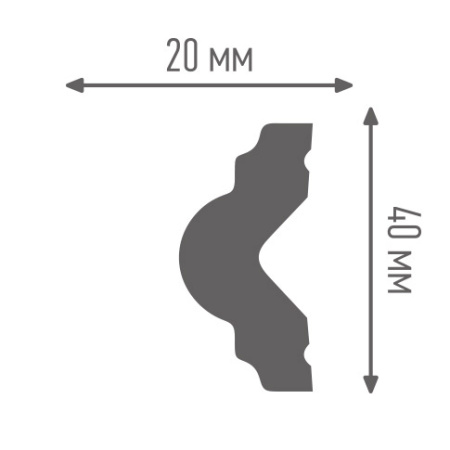 ✔️Молдинг ПЛИНТЭКС М2 40/20 купить за 1 700 тенге в Казахстане г. Астане, Алмате, Караганде