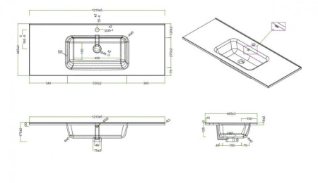 ✔️Раковина BelBagno ETNA BB1200ETL купить за 165 700 тенге в Казахстане г. Астане, Алмате, Караганде