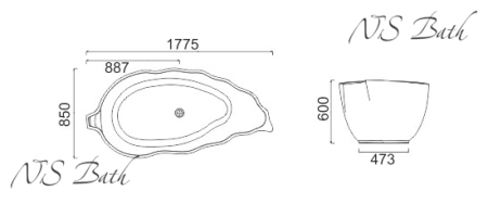 ✔️Ванна NS Bath NSB-17850 купить за 3 059 000 тенге в Казахстане г. Астане, Алмате, Караганде