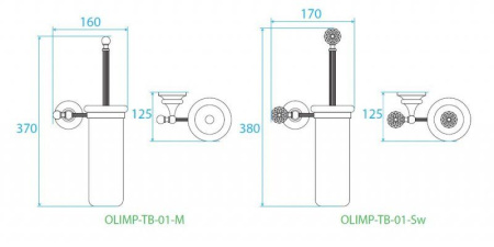 ✔️Ерш подвесной Cezares Olimp OLIMP-TB-01-Sw купить за 152 400 тенге в Казахстане г. Астане, Алмате, Караганде