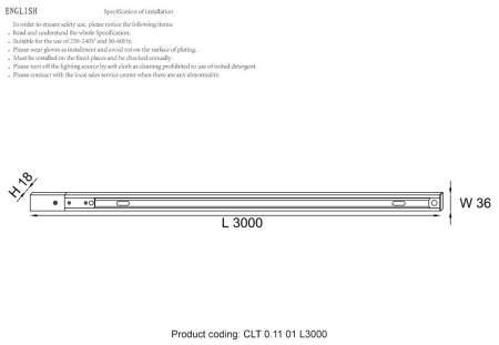 ✔️Шинопровод однофазный с питанием и заглушкой Crystal Lux CLT 0.11 01 L3000 BL купить за 15 900 тенге в Казахстане г. Астане, Алмате, Караганде