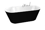 Акриловая ванна отдельностоящая BelBagno BB14-NERO/BIA