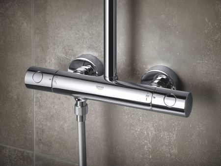 ✔️Душевая система Grohe Tempesta Cosmopolitan 250 CUBE 26689000 с термостатом купить за 199 300 тенге в Казахстане г. Астане, Алмате, Караганде