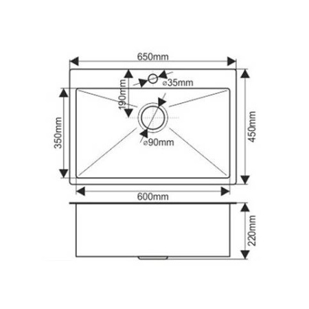 ✔️Кухонная мойка MELANA D6545HC, медь купить за  в Казахстане г. Астане, Алмате, Караганде