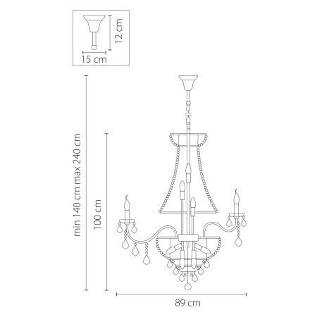 ✔️Люстра Osgona Classic 700294 купить за 1 838 700 тенге в Казахстане г. Астане, Алмате, Караганде