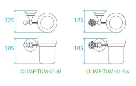 ✔️Стакан подвесной Cezares Olimp OLIMP-TUM-01-M купить за 70 700 тенге в Казахстане г. Астане, Алмате, Караганде