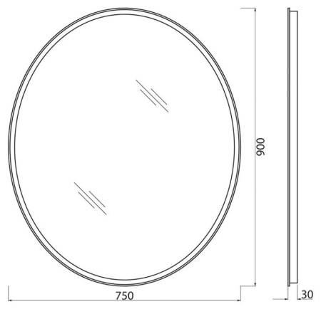 ✔️Зеркало  BelBagno  SPC-VST-750-900-LED-BTN купить за 80 400 тенге в Казахстане г. Астане, Алмате, Караганде