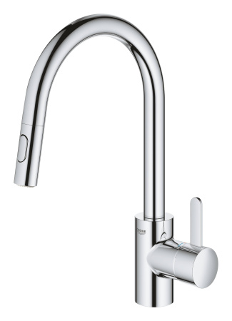 ✔️Смеситель для кухни с выдвежным душем Grohe Eurosmart Cosmopolitan 31481001 купить за 115 300 тенге в Казахстане г. Астане, Алмате, Караганде