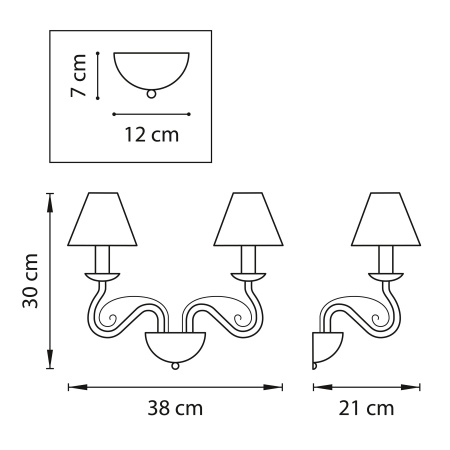 ✔️Бра Lightstar Esedra 782620 купить за  в Казахстане г. Астане, Алмате, Караганде