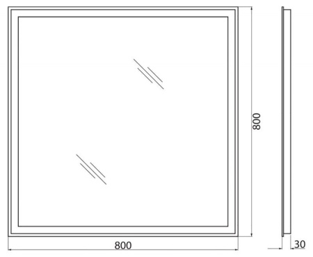 ✔️Зеркало  BelBagno  SPC-GRT-800-800-LED-BTN купить за 78 600 тенге в Казахстане г. Астане, Алмате, Караганде