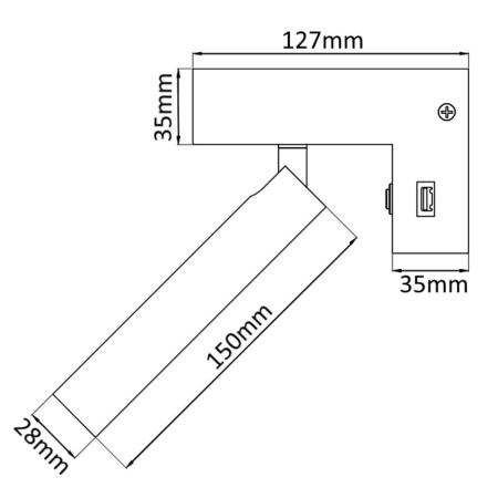 ✔️Бра Crystal Lux CLT 228W USB BL купить за  в Казахстане г. Астане, Алмате, Караганде