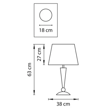 ✔️Настольная лампа Lightstar Grazia 870927 купить за  в Казахстане г. Астане, Алмате, Караганде