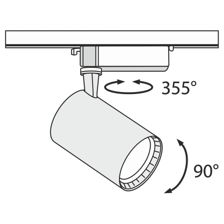 ✔️Трековый светильник Maytoni Track lamps TR003-1-17W3K-B купить за 10 800 тенге в Казахстане г. Астане, Алмате, Караганде