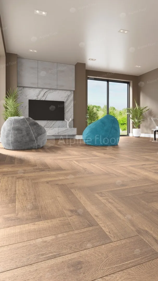 ✔️Виниловый пол Alpine Floor PARQUET LIGHT ЕСО 13-2 Дуб Royal купить за 15 300 тенге в Казахстане г. Астане, Алмате, Караганде