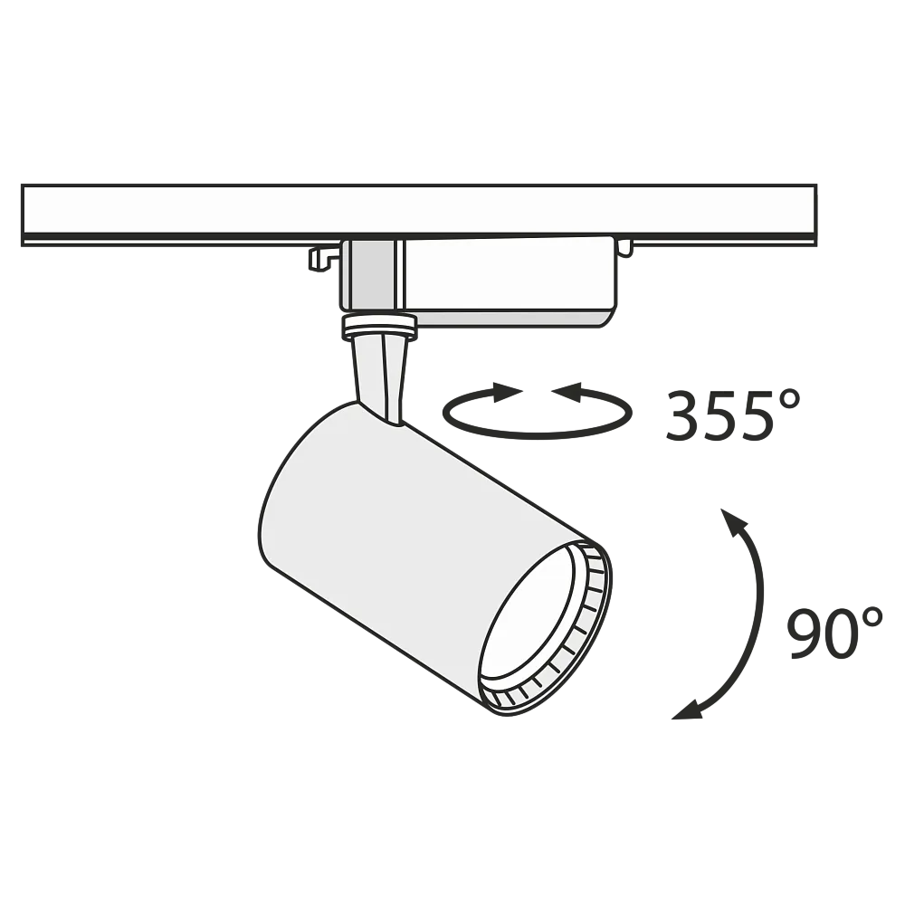 ✔️Трековый светильник Maytoni Track lamps TR003-1-12W4K-B купить за 8 700 тенге в Казахстане г. Астане, Алмате, Караганде