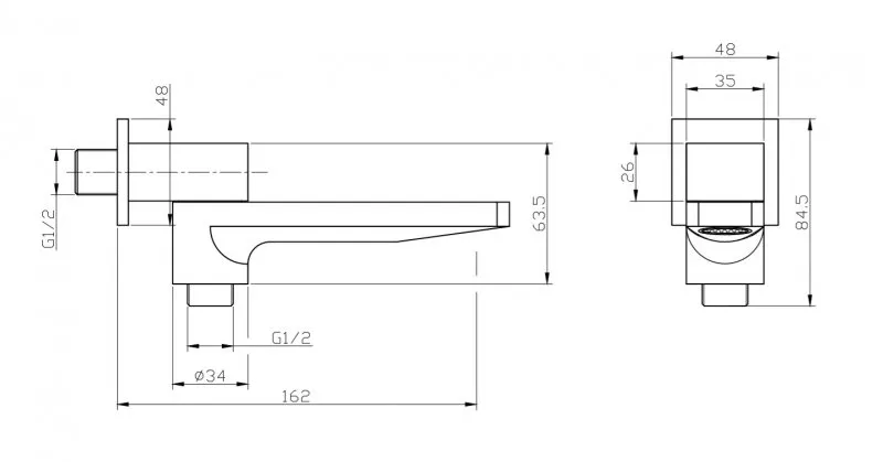 ✔️Излив для ванны BelBagno ROM-BCA-CRM купить за 34 700 тенге в Казахстане г. Астане, Алмате, Караганде