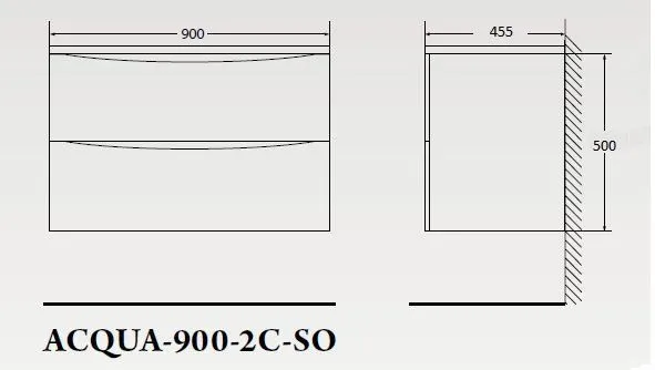 ✔️Тумба с раковиной подвесная BelBagno ACQUA ACQUA-900-2C-SO-PS купить за 248 100 тенге в Казахстане г. Астане, Алмате, Караганде