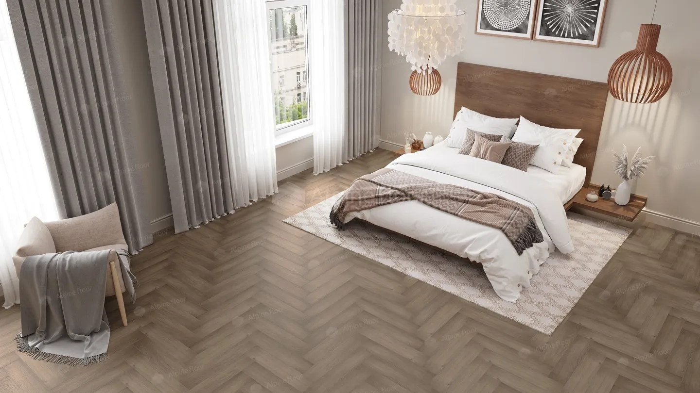 ✔️Виниловый пол Alpine Floor PARQUET LIGHT ЕСО 13-7 Дуб Насыщенный купить за 15 300 тенге в Казахстане г. Астане, Алмате, Караганде