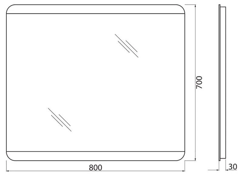 ✔️Зеркало  BelBagno  SPC-CEZ-800-700-LED-TCH купить за 76 600 тенге в Казахстане г. Астане, Алмате, Караганде