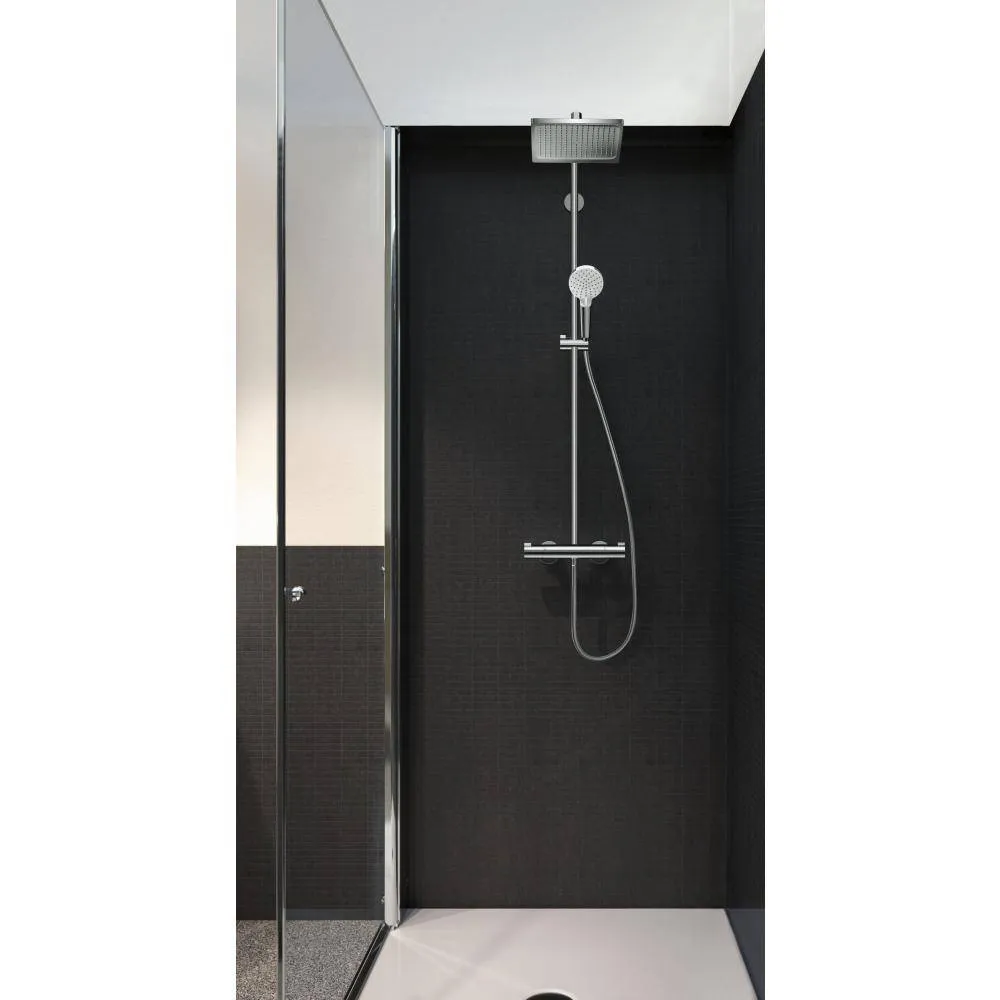 ✔️Душевая система Hansgrohe Crometta Е 240 1jet Showerpipe 27271000 купить за 263 000 тенге в Казахстане г. Астане, Алмате, Караганде