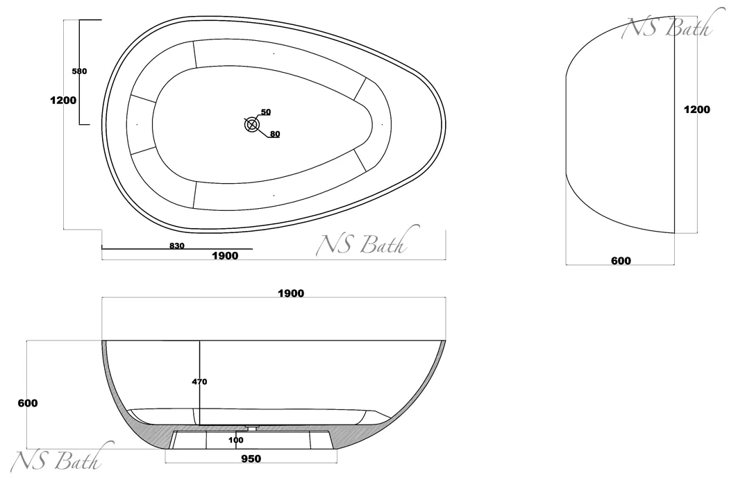 ✔️Ванна NS Bath NSB-19120 купить за 4 078 600 тенге в Казахстане г. Астане, Алмате, Караганде