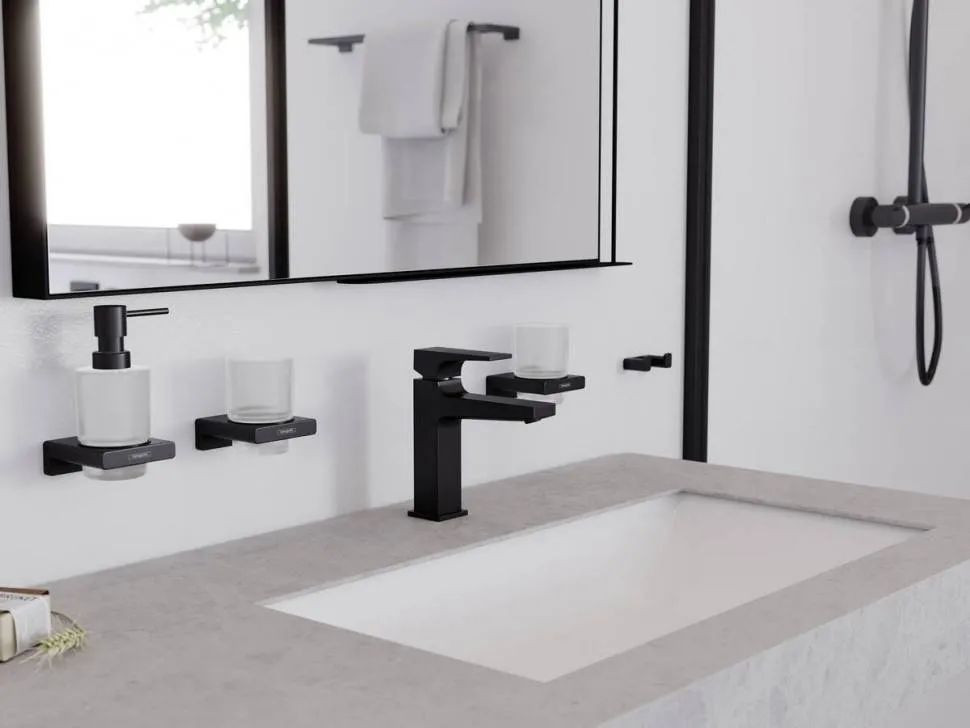 ✔️Смеситель для раковины Hansgrohe Metropol 32507670 черный купить за 228 600 тенге в Казахстане г. Астане, Алмате, Караганде