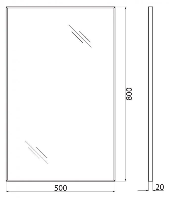 ✔️Зеркало  BelBagno  SPC-AL-500-800 купить за 40 300 тенге в Казахстане г. Астане, Алмате, Караганде