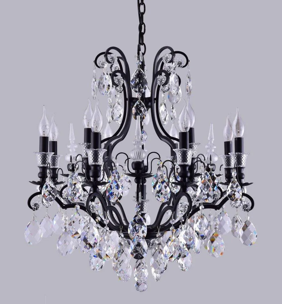 ✔️Люстра Crystal Lux MAGNIFICO SP13 BLACK/TRANSPARENT купить за 931 700 тенге в Казахстане г. Астане, Алмате, Караганде