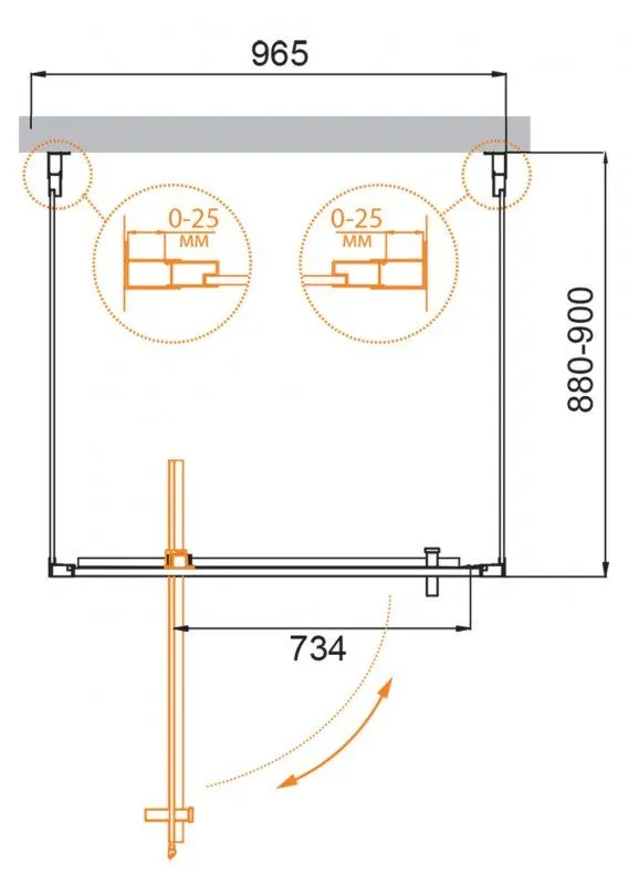 ✔️Душевой уголок Cezares Molveno MOLVENO-BA2-100/90-C-Cr-IV купить за 461 300 тенге в Казахстане г. Астане, Алмате, Караганде