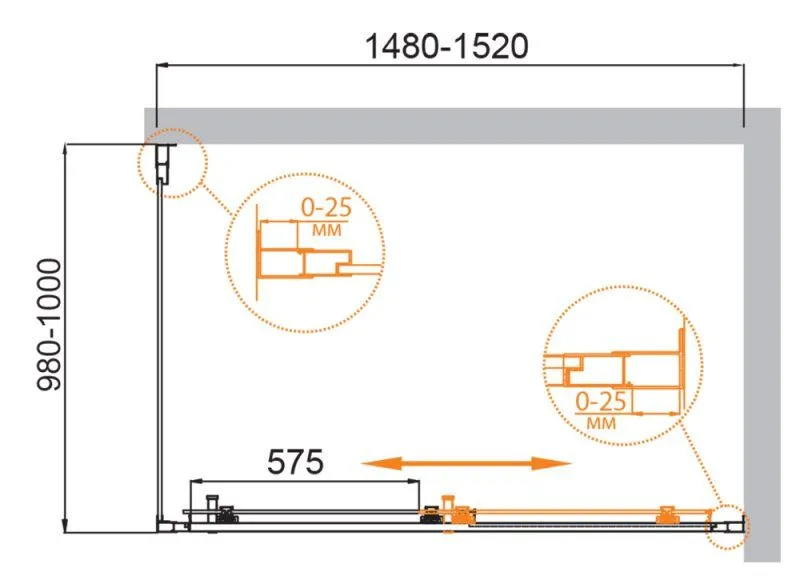 ✔️Душевой уголок Cezares Molveno MOLVENO-AH-11-150/100-C-Cr-IV купить за 401 900 тенге в Казахстане г. Астане, Алмате, Караганде