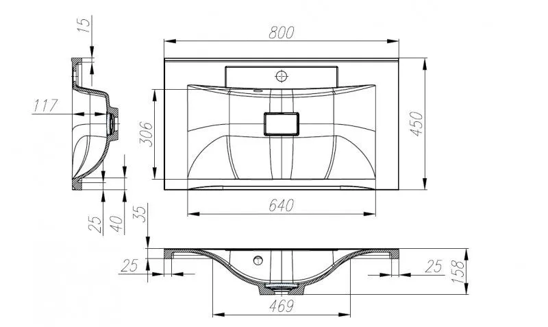 ✔️Раковина BelBagno MARINO BB800/450-LV-MR-PR купить за 90 400 тенге в Казахстане г. Астане, Алмате, Караганде