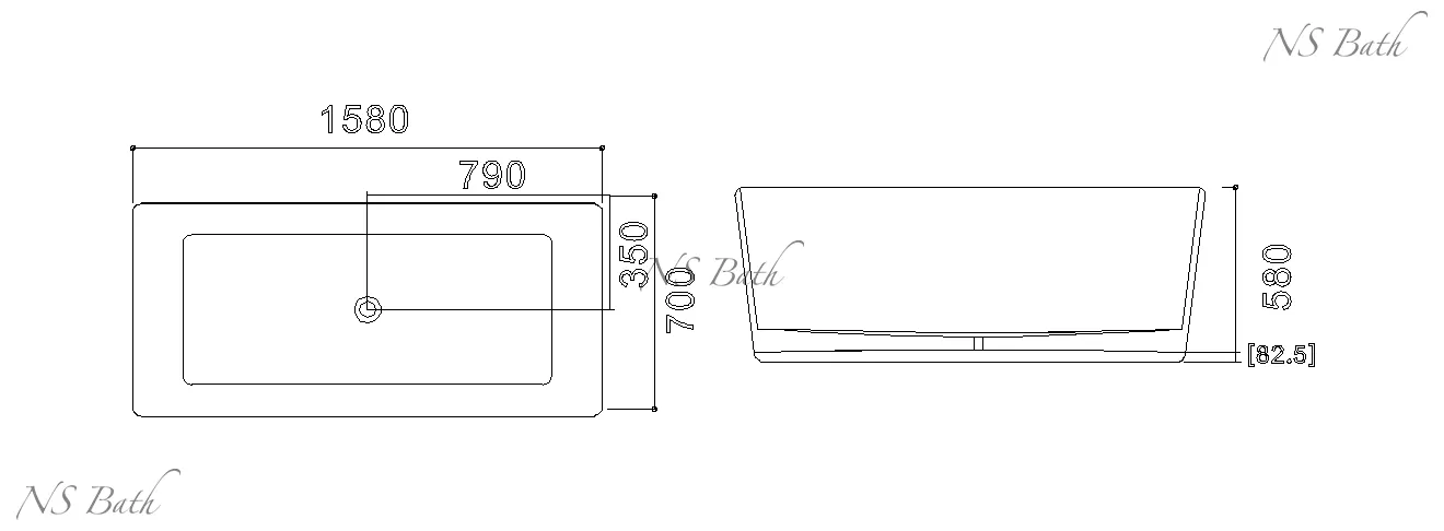 ✔️Ванна NS Bath NSB-15700 купить за 2 512 700 тенге в Казахстане г. Астане, Алмате, Караганде